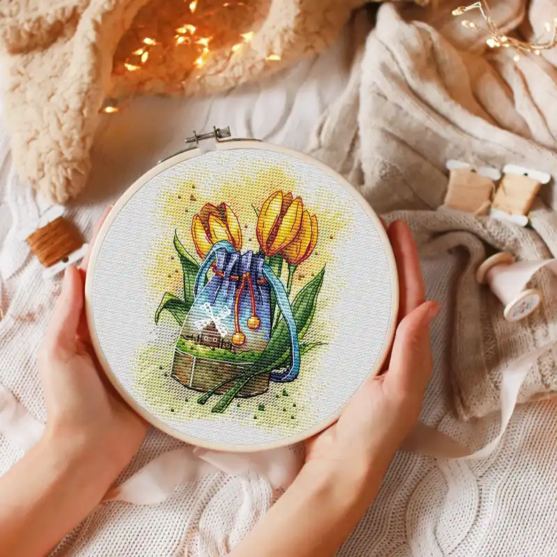 Instant Buy Tulip Afternoon- PDF Cross Stitch Pattern