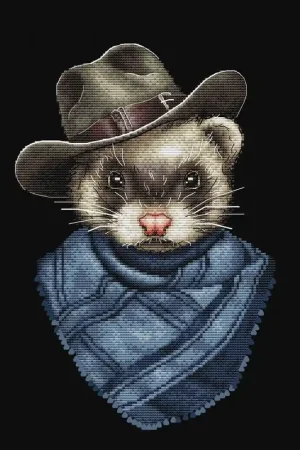 Pouncequick. Your socks are not safe. Cowboy - PDF Cross Stitch Pattern Sale