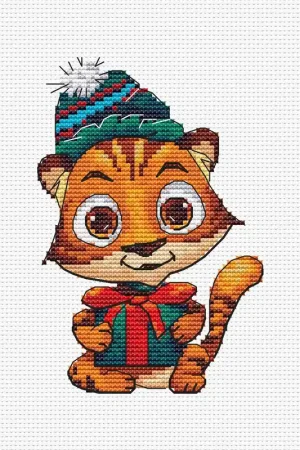 Mike. Little Tiger - PDF Cross Stitch Pattern Holiday Sale