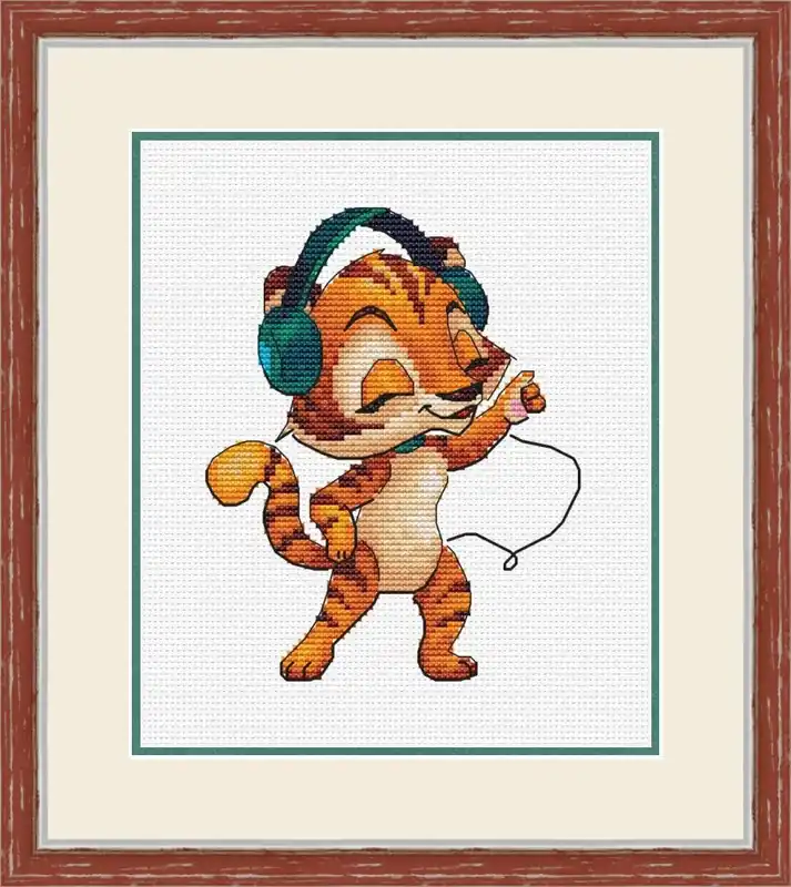 Leo. Little Tiger - PDF Cross Stitch Pattern Crafted