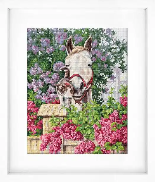 Trending Gentle Affection B7012L Counted Cross-Stitch Kit