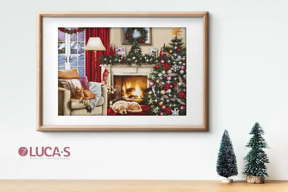 One Day Deal Christmas interior B591L Counted Cross-Stitch Kit