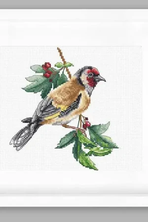 Goldfinch Bird B1197L Counted Cross-Stitch Kit Warranty Included