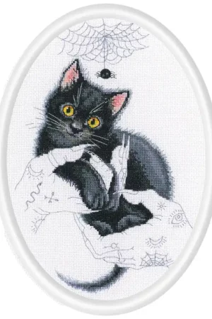 Cat magic M905 Counted Cross Stitch Kit Special Offer