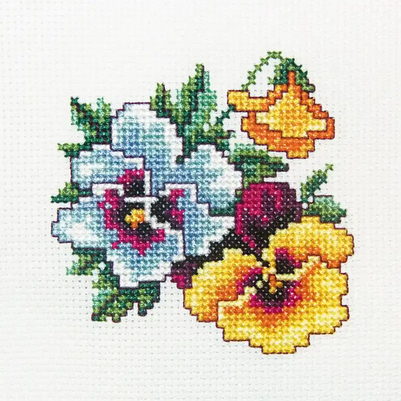 Factory Price Pansy H242 Counted Cross Stitch Kit