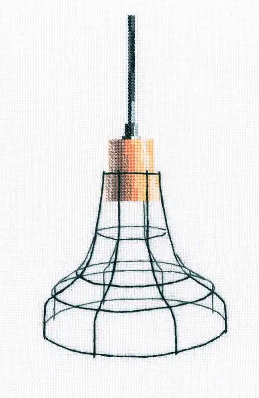 Must Have Loft-styled lamp M801 Counted Cross Stitch Kit