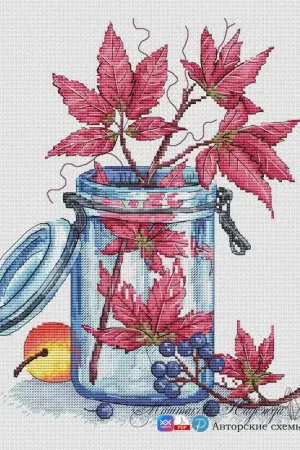 Original Wild Grapes - PDF Cross Stitch Pattern