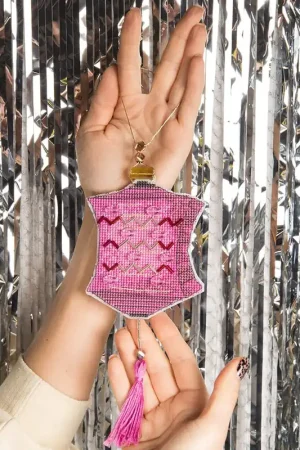 Best Seller Christmas tree toy. Plastic Canvas Cross-stitch kit T-42C "Colorful lanterns"