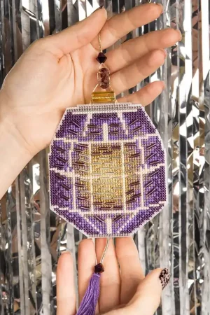 Christmas tree toy. Plastic Canvas Cross-stitch kit T-28C "Colorful lanterns" Order Now