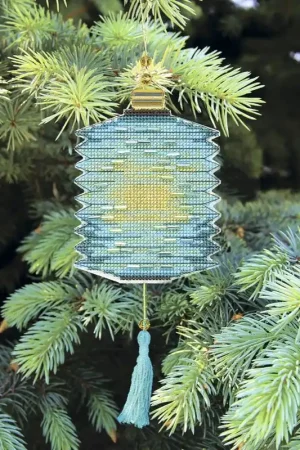 Christmas tree toy. Plastic Canvas Cross-stitch kit T-26C "Colorful lanterns" Best Price