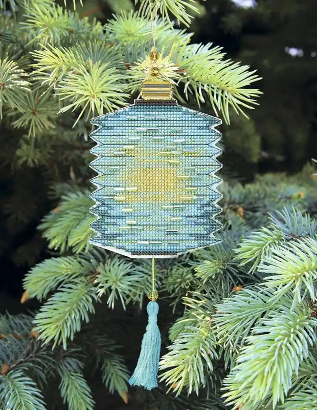 Christmas tree toy. Plastic Canvas Cross-stitch kit T-26C "Colorful lanterns" Best Price