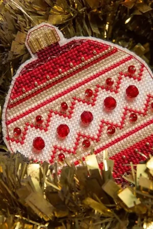 Christmas tree toy. Plastic Canvas Cross-stitch kit T-10C While Supplies Last