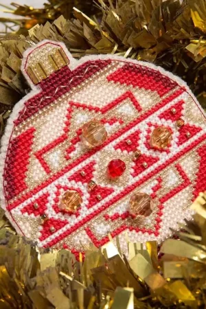 Christmas tree toy. Plastic Canvas Cross-stitch kit T-09C Fan Favorite