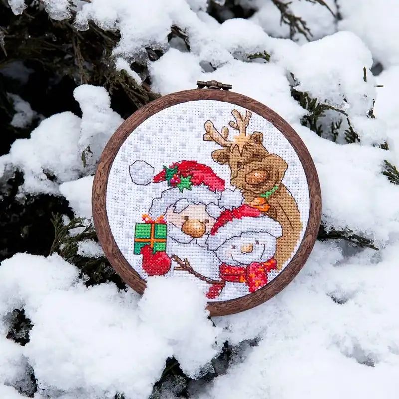 M-504C Counted cross stitch kit series "New Year Stories" Professional Grade