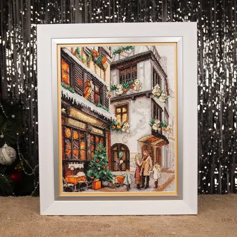 Cross-stitch kit M-478C "Looking for gifts" Money Back Guarantee