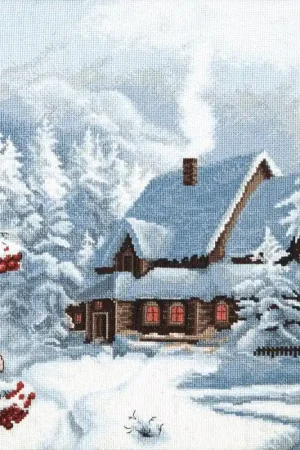 Cross-stitch kit M-385C "Frosty evening" Hot Picks