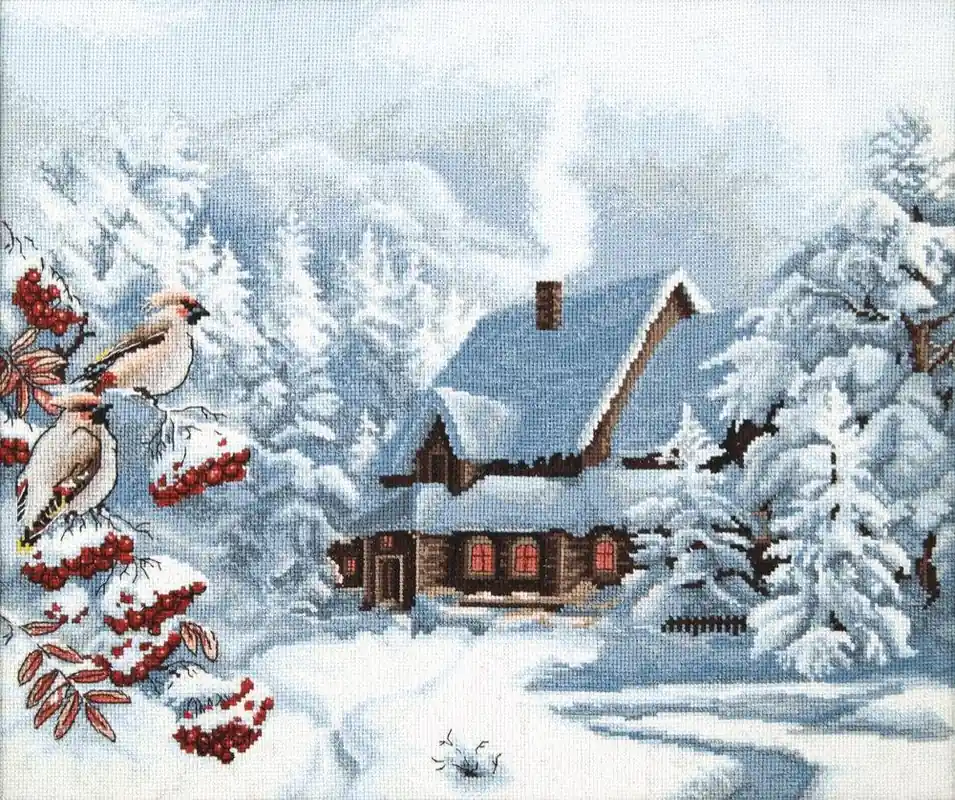 Cross-stitch kit M-385C "Frosty evening" Hot Picks