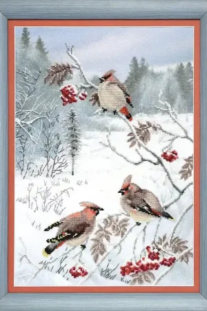 BT-528C Embellished stitch kit Crystal Art "Winter treat" Grab Now