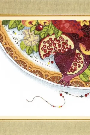 BT-187C Counted cross stitch kit Crystal Art "Colors of East. Pomegranate" Latest
