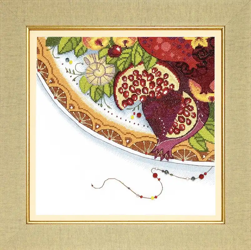BT-187C Counted cross stitch kit Crystal Art "Colors of East. Pomegranate" Latest