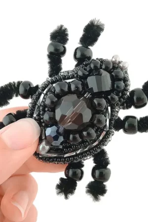 BP-229C Beadwork kit for creating brooch Crystal Art "Spider" Super Sale