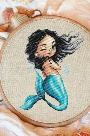 Mermaid - PDF Cross Stitch Pattern Seasonal Sale