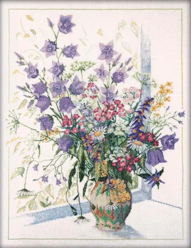 Fan Favorite Field flowers M052 Counted Cross Stitch Kit