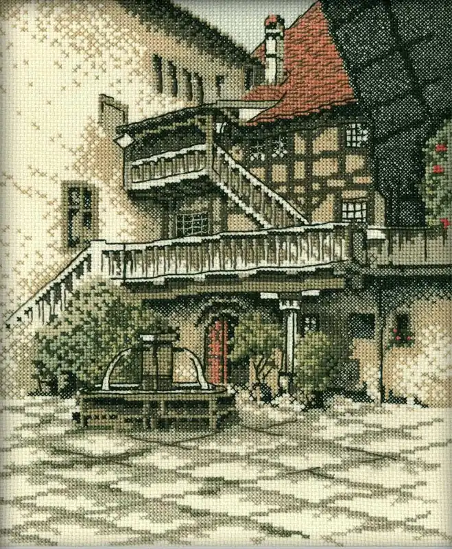 Old city R139 Counted Cross Stitch Kit Money Back Guarantee