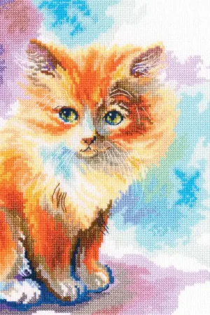 Sunny kitten M827 Counted Cross Stitch Kit Clearance