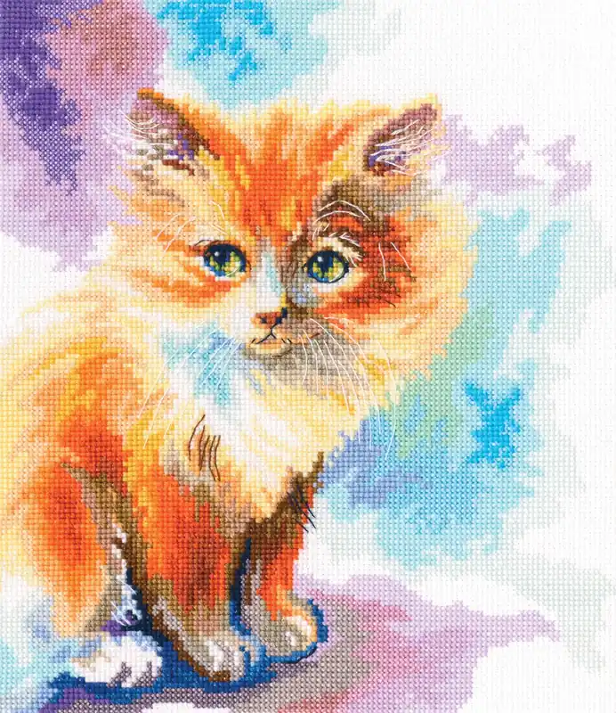 Sunny kitten M827 Counted Cross Stitch Kit Clearance