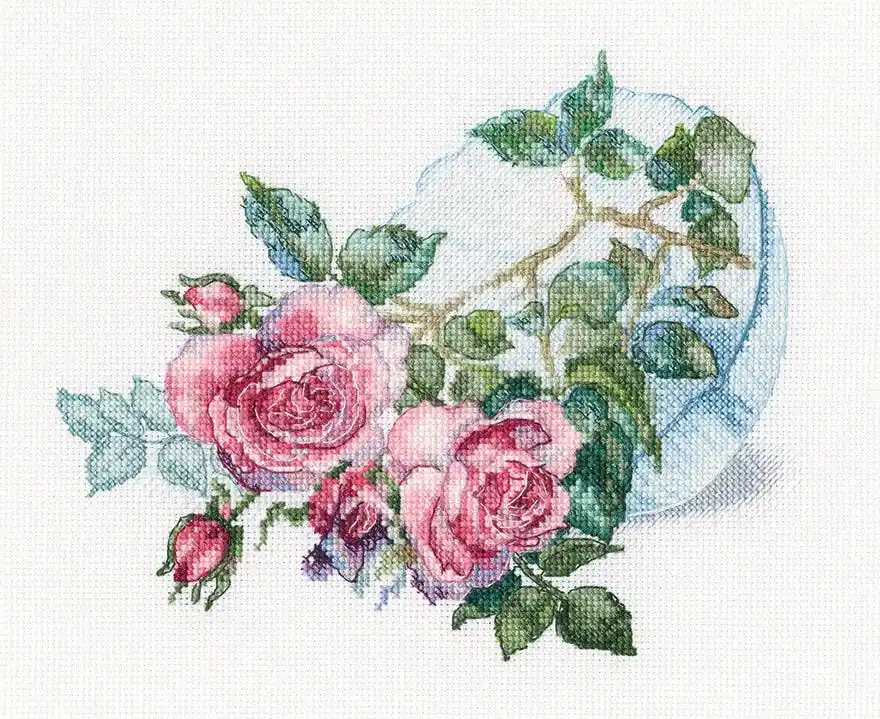Time-Limited Tender flower buds M808 Counted Cross Stitch Kit
