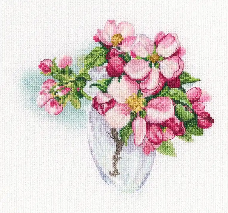 While Supplies Last Bloomy twig M807 Counted Cross Stitch Kit