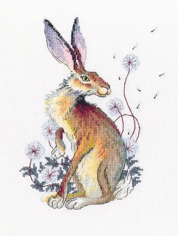 Free Delivery Among silver dandelions M788 Counted Cross Stitch Kit