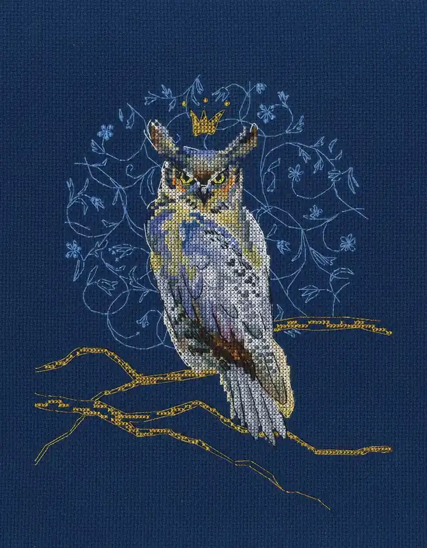 King eagle-owl M785 Counted Cross Stitch Kit Limited Edition