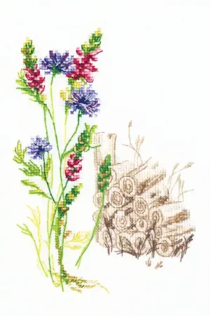Bloomy herbs M778 Counted Cross Stitch Kit Final Sale