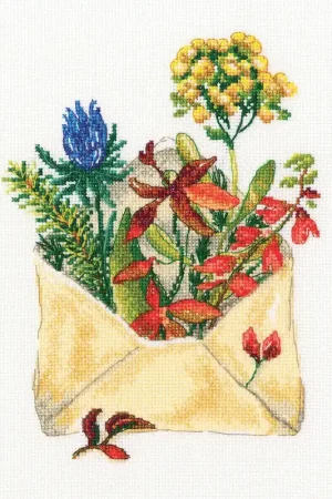 Limited Offer Letter from the forest M768 Counted Cross Stitch Kit
