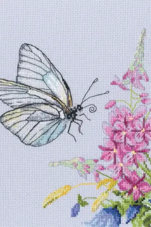 Cabbage butterfly M759 Counted Cross Stitch Kit Top Rated