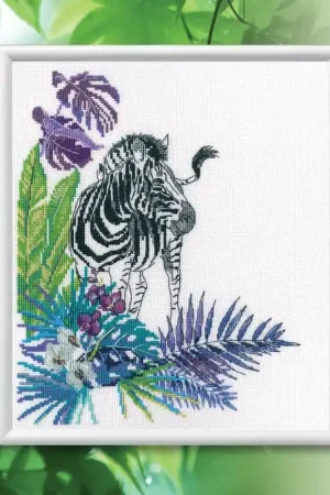 Hot Picks Zebra M743 Counted Cross Stitch Kit