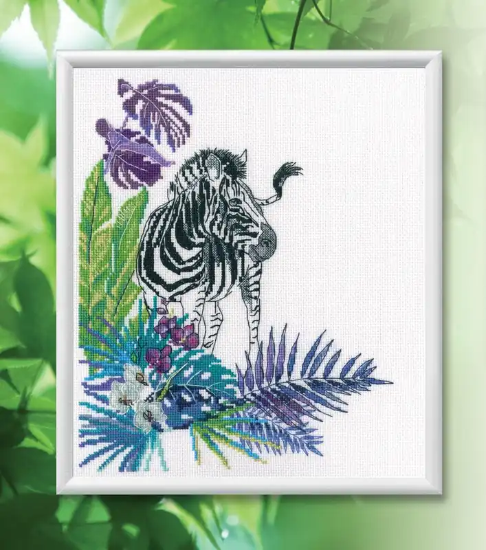 Hot Picks Zebra M743 Counted Cross Stitch Kit