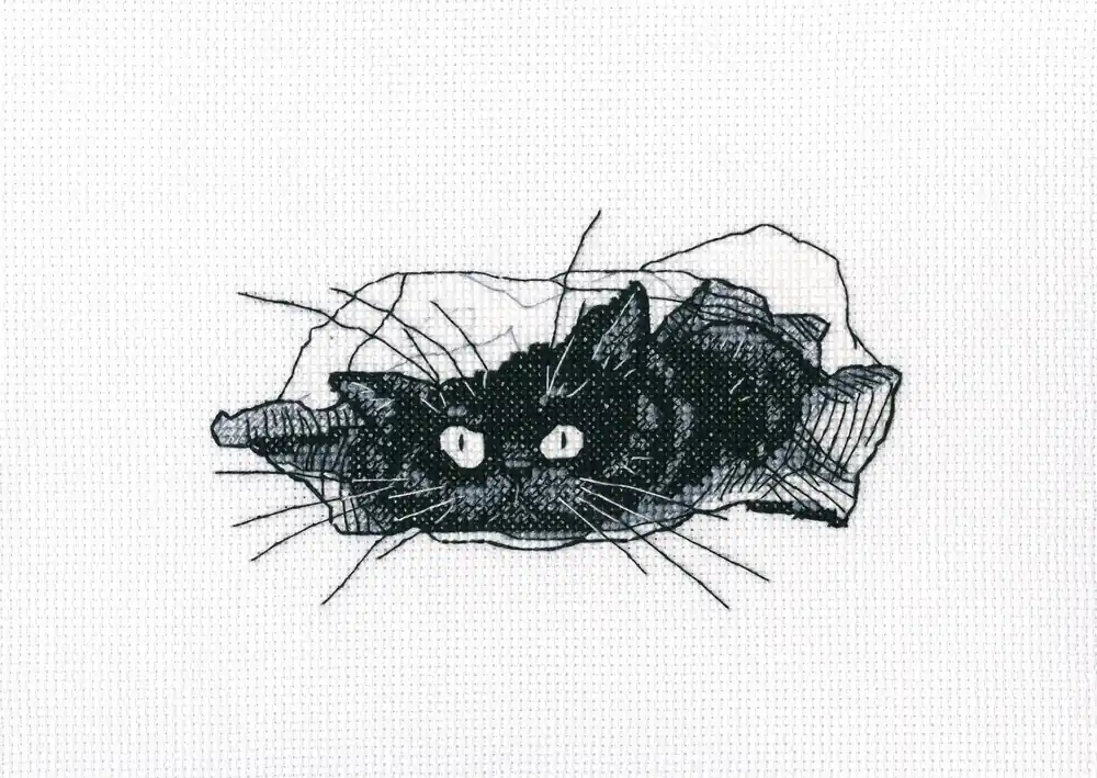 Sale Among black cats M667 Counted Cross Stitch Kit