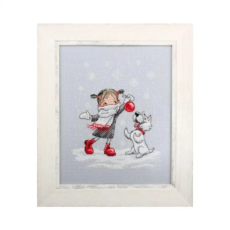 Dancing with snowflakes M652 Counted Cross Stitch Kit Hot Deal