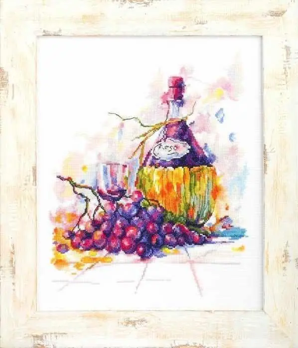 Grape wine M615 Counted Cross Stitch Kit Viral