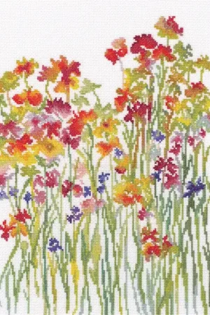 Buy Today Flower Watercolour M581 Counted Cross Stitch Kit