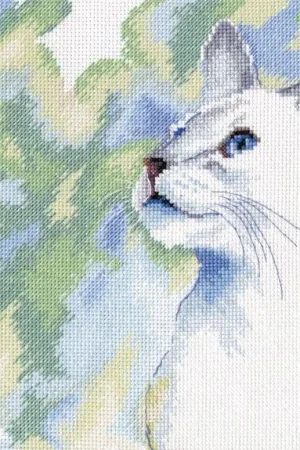 Feline grace M553 Counted Cross Stitch Kit Certified