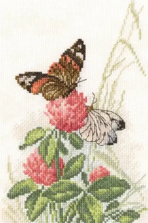 Handmade Butterflies on cllover M521 Counted Cross Stitch Kit
