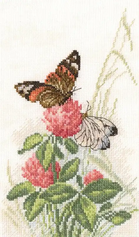 Handmade Butterflies on cllover M521 Counted Cross Stitch Kit