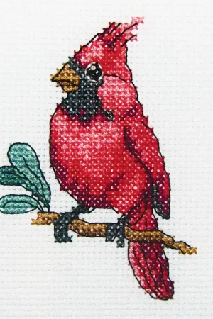 Cardinal bird H220 Counted Cross Stitch Kit No Minimum Order