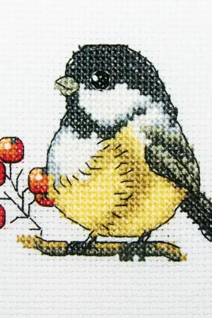 Free Shipping Chickadee H219 Counted Cross Stitch Kit