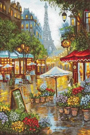 Counted Cross Stitch Kit Spring Flowers, Paris L8038 Budget