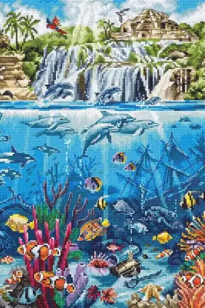 Viral Counted Cross Stitch Kit Pirate Island L8036